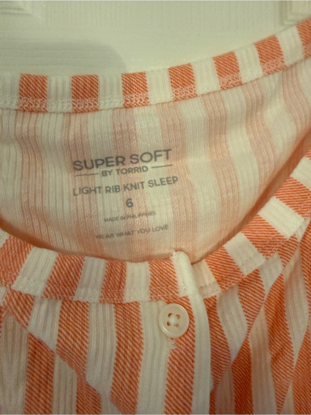 Torrid Super Soft Rib Button-Up Sleep Tank - Picture 3 of 5